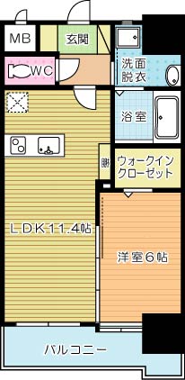 ガーデンコートSUNATSU(砂津)  803号室 間取り