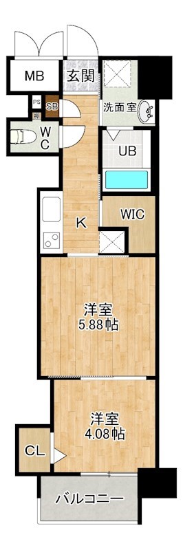 ウィングス門司駅前 308号室 間取り