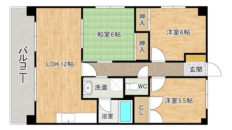 アブニール篠崎第二ビル 405号室 間取り