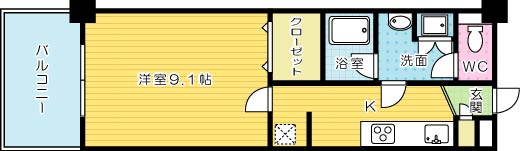 アヴィニールグランデ金田 間取り図