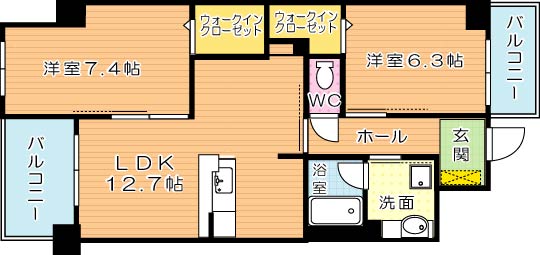 グランビュー黒崎南 間取り図