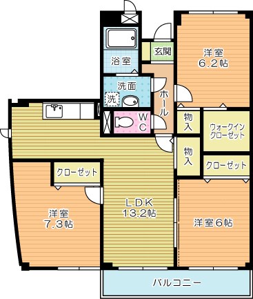 ユーアイマンション赤坂 305号室 間取り