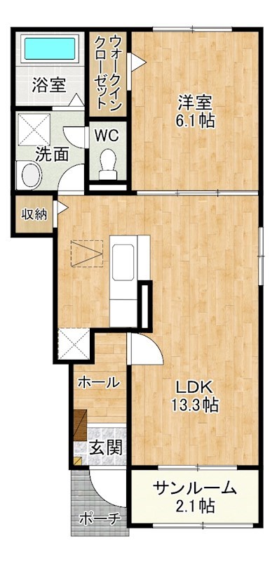 グラン　フェリシアⅢ 105号室 間取り