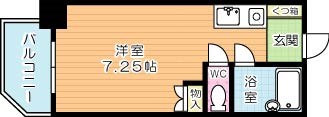 シンコー北九大前スカイマンション 806号室 間取り