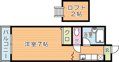 オアシス小倉東  201号室 間取り