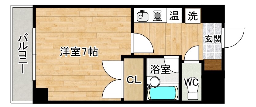 エンジョイスペースオカダ 407号室 間取り