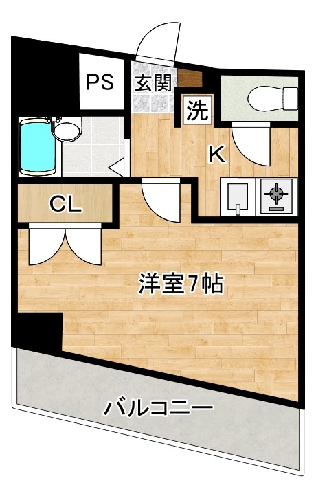 エンジョイスペースパートⅡ 503号室 間取り
