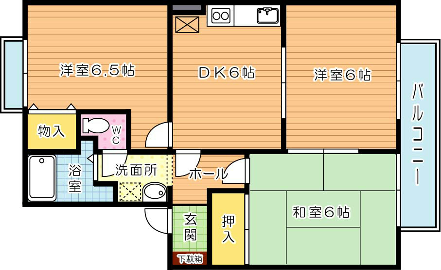 グランドゥールＮ　Ｂ棟　 間取り