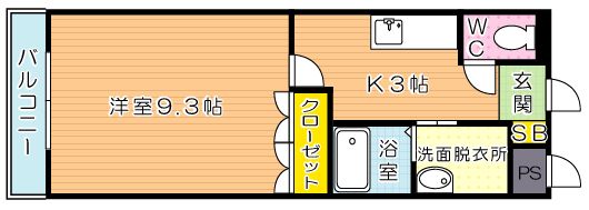 ボンヌールコートＫ 305号室 間取り