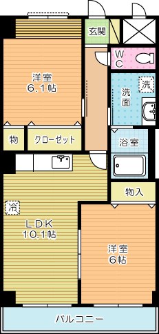 エトワールマサキ 203号室 間取り