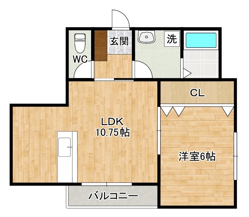 グランドライン緑ヶ丘 101号室 間取り