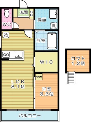 エスペランサ  206号室 間取り