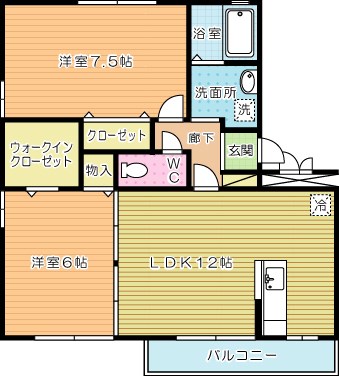 エターナル華 302号室 間取り