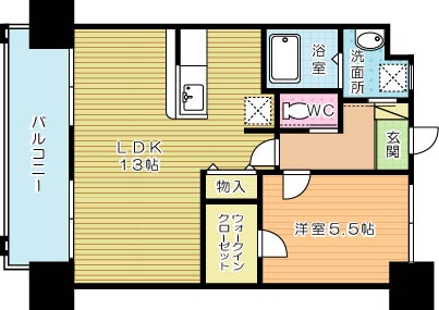 Ｆｅｌｔ１１１３（フェルト１１１３） 1003号室 間取り