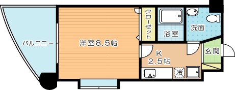 ベルガ北方 308号室 間取り