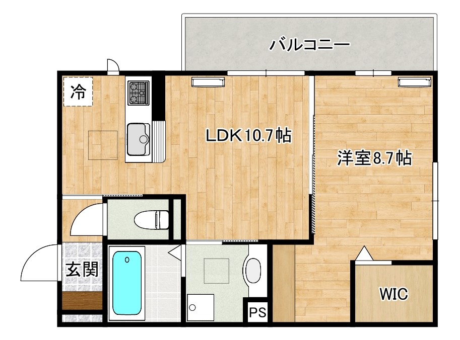 SHIZUKA大里（シズカ大里） 101号室 間取り