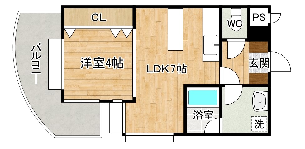 パワーズ１１７ 503号室 間取り
