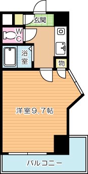 メゾンドカリス  801号室 間取り