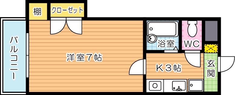 エレガンス折尾 間取り図