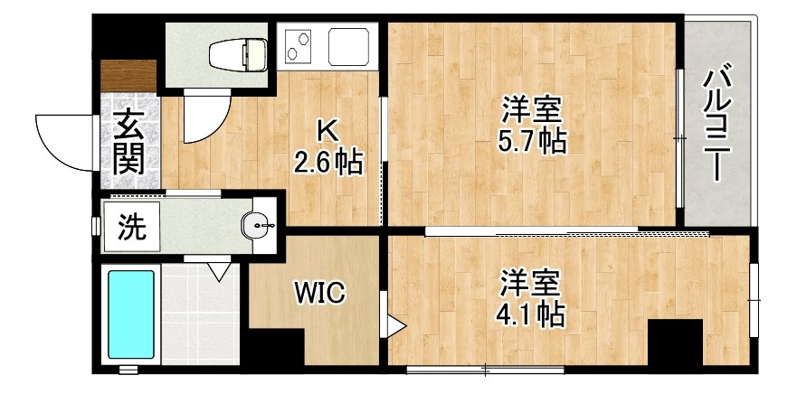 マーベラスハイム  405号室 間取り