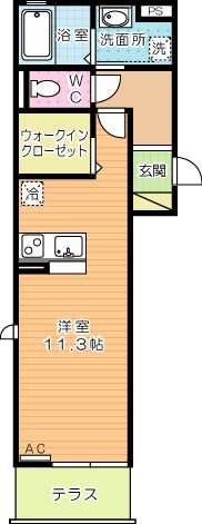 Ｍ・Ｋ・Ｋ北方 107号室 間取り