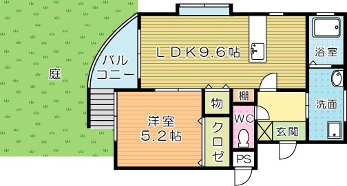 サンシャイン  101号室 間取り