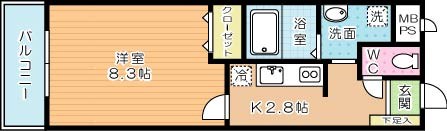 Forest courtⅡ（フォレストコートⅡ） 502号室 間取り