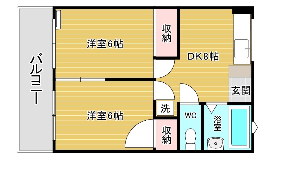 GRAND-RESIDE　PHOENIX(グラン-リザイドフェネックス) 205号室 間取り