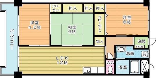 サンシティ田原 302号室 間取り