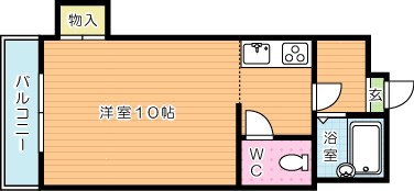 京町スカイマンション 506号室 間取り