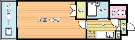 ロイヤルリージェント  403号室 間取り