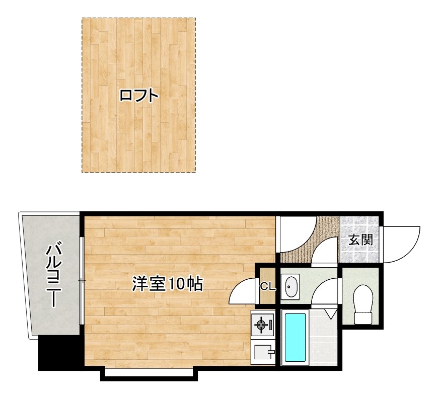 内山第62ビル 901号室 間取り