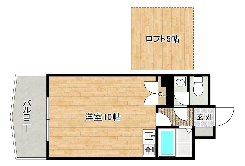 内山第62ビル 902号室 間取り