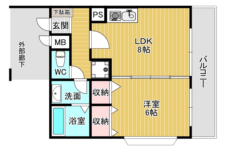 パルメゾン重住 間取り図