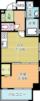 アルゴ南小倉 601号室 間取り