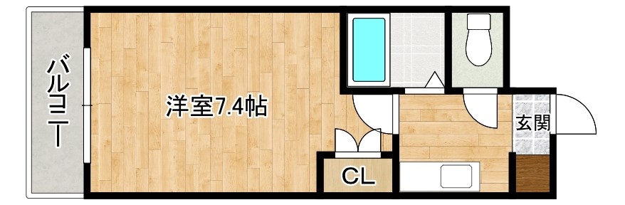 リファレンス南小倉  306号室 間取り