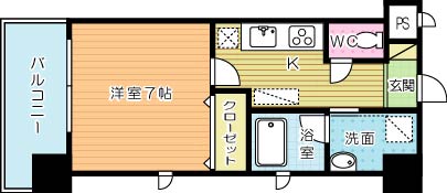 デュープレステージ 1001号室 間取り