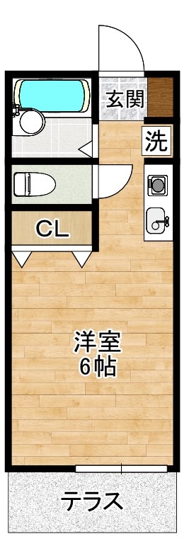 セジュール御幸橋 103号室 間取り