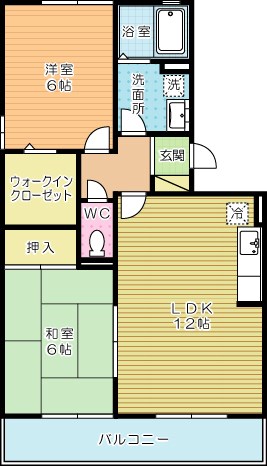 リベルテＳ　Ｂ棟 305号室 間取り