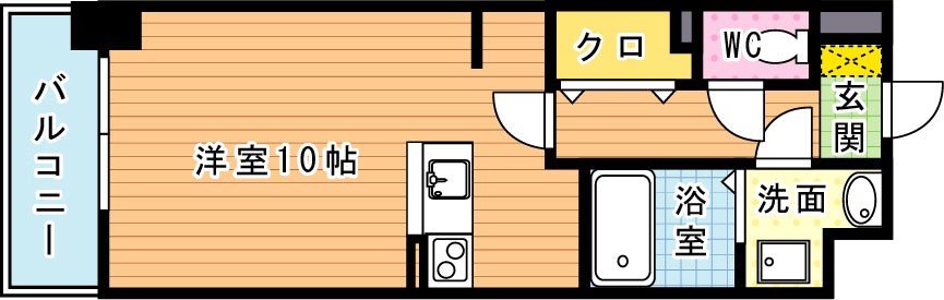 サンスタームーンモナ 605号室 間取り