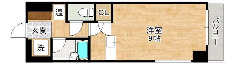 グローリー北方Ⅱ  306号室 間取り