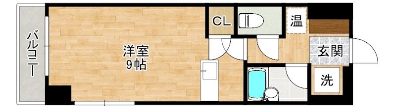 グローリー北方Ⅱ  401号室 間取り