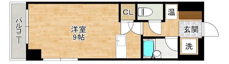 グローリー北方Ⅱ  701号室 間取り