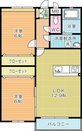 Grand Jeunesse重住（グランジュネス重住） 506号室 間取り