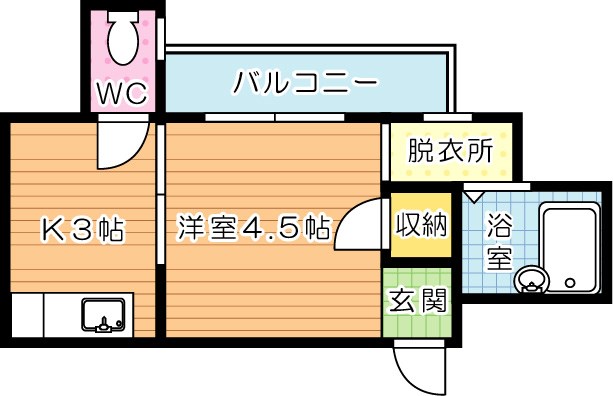 片野タカケンビル 405号室 間取り