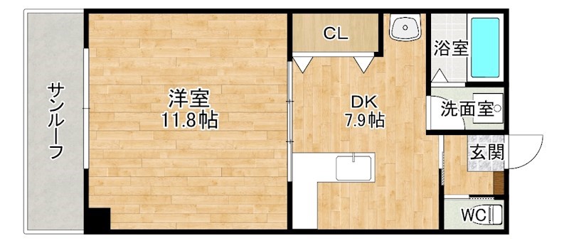 ｄａｉｍａｒｕ　ＢＬＤ 205号室 間取り