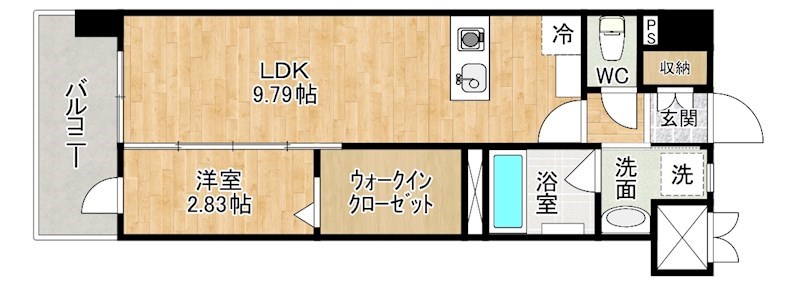 ざ・紫川さくら通り 1003号室 間取り