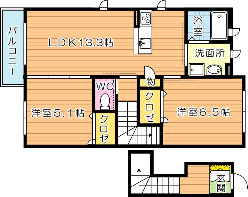 シャーメゾンリシェスⅡ 間取り