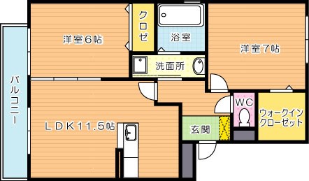 サンタアンジェリ  間取り