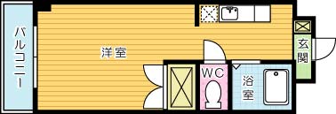 Ｋ－２西小倉ビル 502号室 間取り